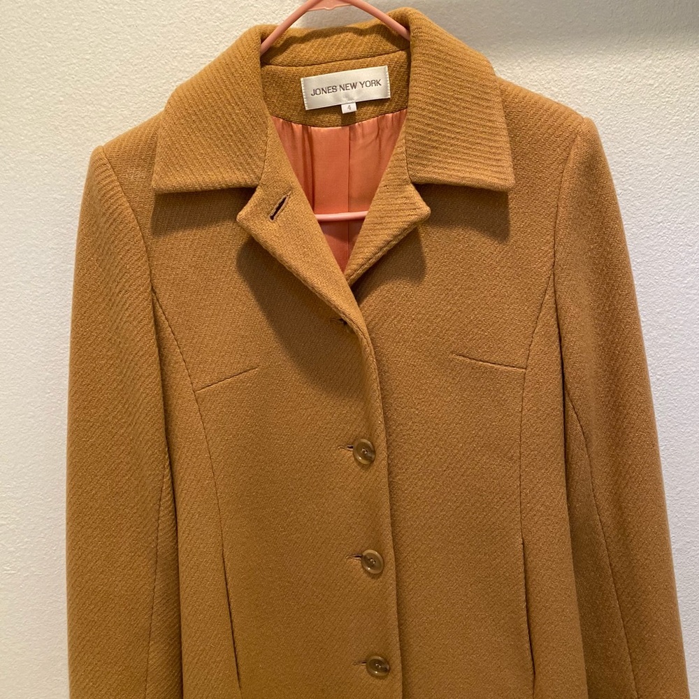 Jones New York Peachy Tan Wool coat